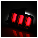 Spyder 05-09 Ford Mustang (Red Light Bar) LED Tail Lights - Black ALT-YD-FM05V3-RBLED-BK SPYDER Tail Lights  AXOPROS