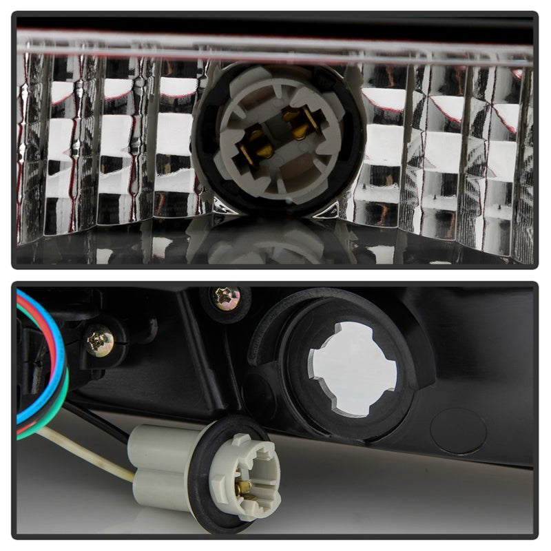 Spyder 05-09 Ford Mustang (Red Light Bar) LED Tail Lights - Black ALT-YD-FM05V3-RBLED-BK SPYDER Tail Lights  AXOPROS