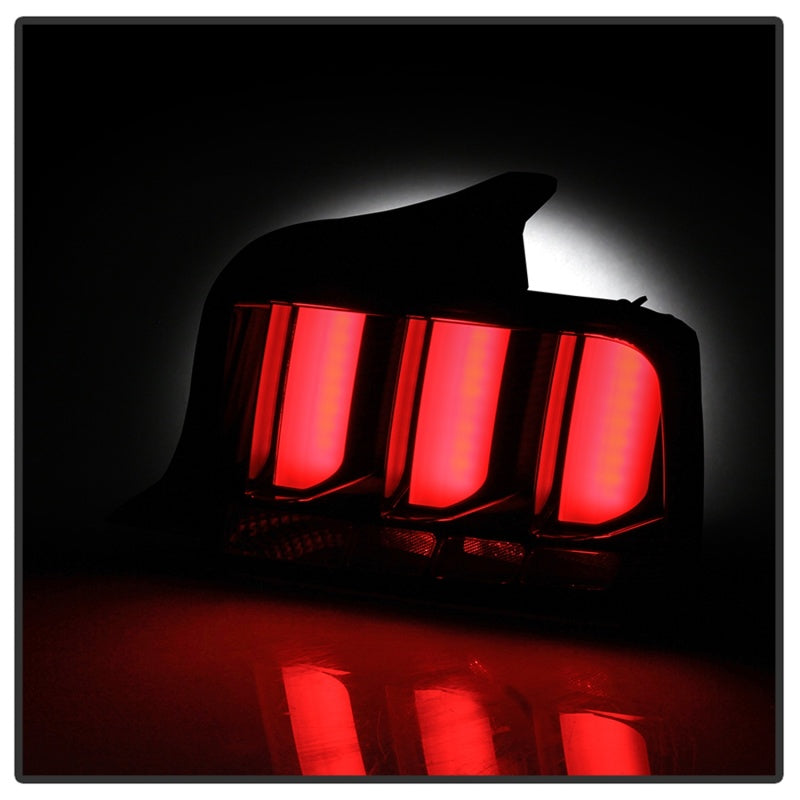 Spyder 05-09 Ford Mustang (White Light Bar) LED Tail Lights - Black ALT-YD-FM05V3-LED-BK SPYDER Tail Lights  AXOPROS
