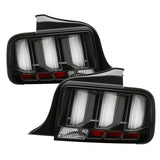 Spyder 05-09 Ford Mustang (White Light Bar) LED Tail Lights - Black ALT-YD-FM05V3-LED-BK SPYDER Tail Lights  AXOPROS