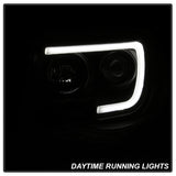 Spyder 05-11 Toyota Tacoma Ver 2 Proj Headlights - Light Bar DRL - Black Smoke PRO-YD-TT05V2-LB-BSM SPYDER Headlights  AXOPROS