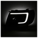 Spyder 05-11 Toyota Tacoma Ver 2 Proj Headlights - Light Bar DRL - Black Smoke PRO-YD-TT05V2-LB-BSM SPYDER Headlights  AXOPROS