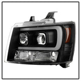 Spyder 07-14 Chevy Suburban/1500/2500/Tahoe V2 Projector Headlights Blk PRO-YD-CSUB07V2-DRL-BK SPYDER Headlights  AXOPROS
