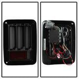 Spyder 07-16 Jeep Wrangler Verison 2 Light Bar LED Tail Lights - Smoke (ALT-YD-JWA07V2-LBLED-BSM) SPYDER Tail Lights  AXOPROS