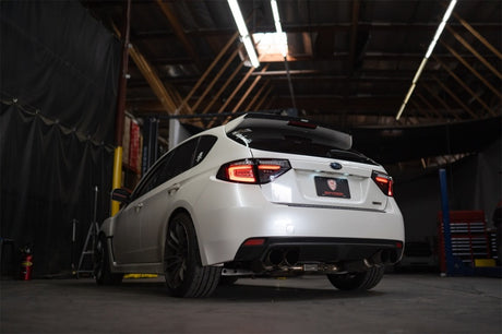 Spyder 08-14 Subara Impreza WRX Hatchback LED Tail Lights Seq Signal Black ALT-YD-SI085D-SEQ-BK SPYDER Tail Lights  AXOPROS