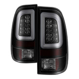 Spyder 08-16 Ford Super Duty F-250 V3 Light Bar LED Tail Lights - Blk Smoke ALT-YD-FS07V3-LBLED-BSM SPYDER Tail Lights  AXOPROS