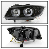 Spyder 09-12 BMW E90 3-Series 4DR HID w/ AFS Only - LED Turn - Black - PRO-YD-BMWE9009-AFSHID-BK SPYDER Headlights  AXOPROS