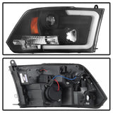Spyder 09-16 Dodge Ram 1500 Version 2 Headlights Light Bar DRL Black PRO-YD-DR09V2-LBDRL-BK SPYDER Headlights  AXOPROS