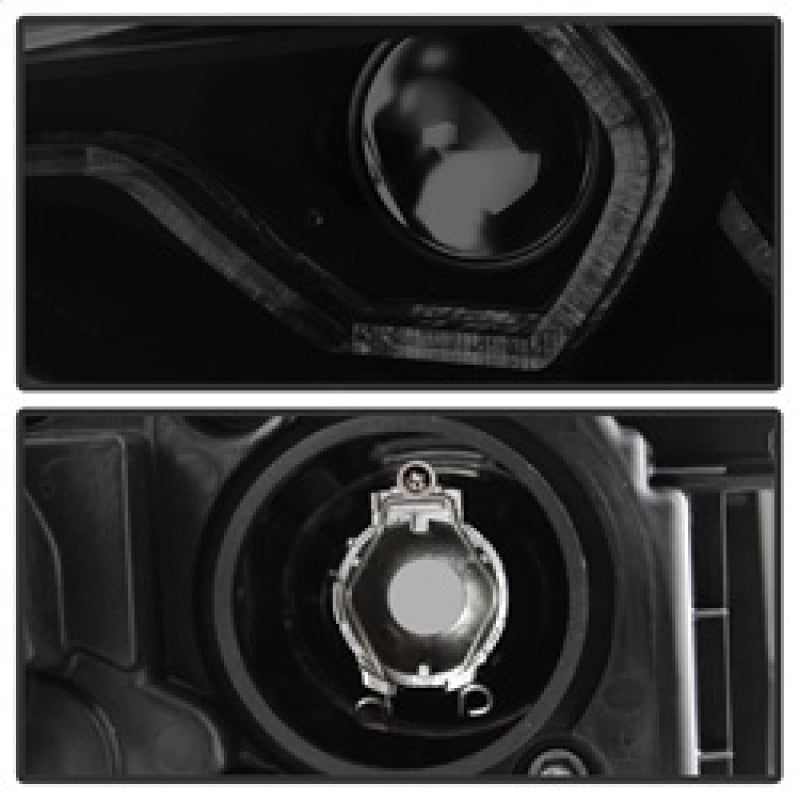 Spyder 12-14 BMW F30 3 Series 4DR Projector Headlights - LED DRL - Blk Smoke PRO-YD-BMWF3012-DRL-BSM SPYDER Headlights  AXOPROS