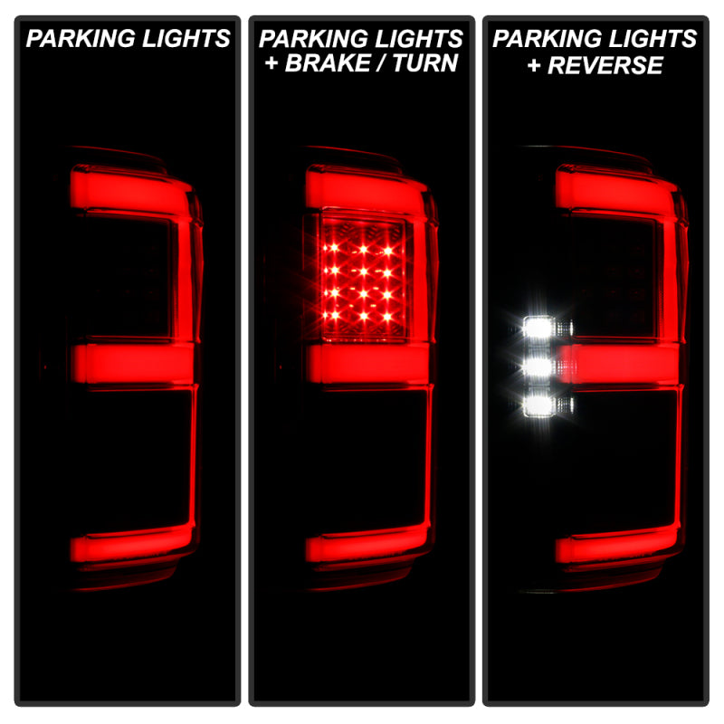 Spyder 18-20 Ford F150 w/ Rear Blind Spot LED Tail Lights - Black (ALT-YD-FF15018BS-LED-BK) SPYDER Tail Lights  AXOPROS