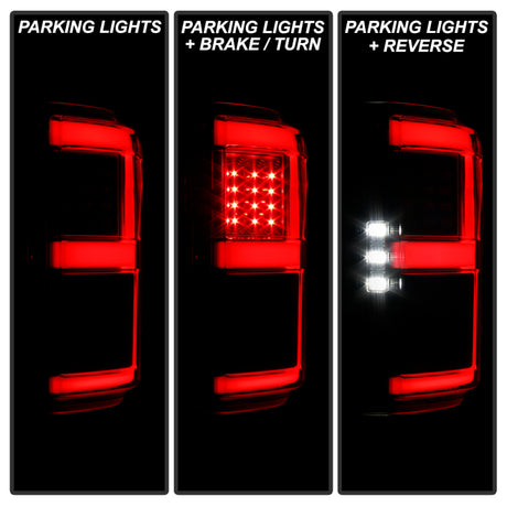 Spyder 18-20 Ford F150 w/ Rear Blind Spot LED Tail Lights - Black (ALT-YD-FF15018BS-LED-BK) SPYDER Tail Lights  AXOPROS