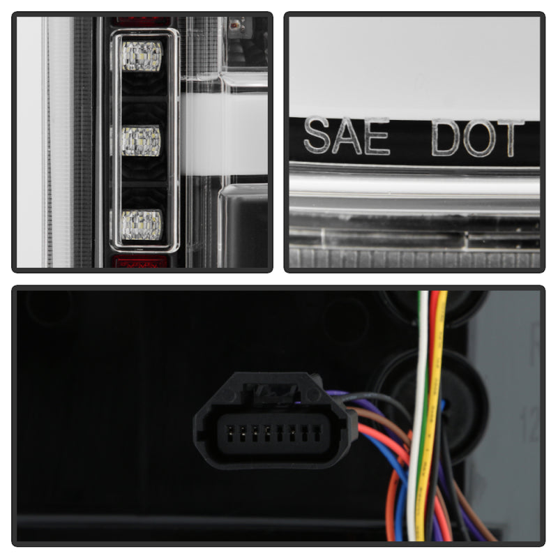 Spyder 18-20 Ford F150 w/ Rear Blind Spot LED Tail Lights - Black (ALT-YD-FF15018BS-LED-BK) SPYDER Tail Lights  AXOPROS