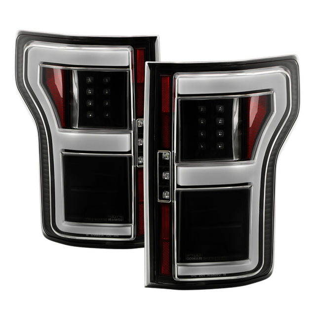 Spyder 18-20 Ford F150 w/ Rear Blind Spot LED Tail Lights - Black (ALT-YD-FF15018BS-LED-BK) SPYDER Tail Lights  AXOPROS