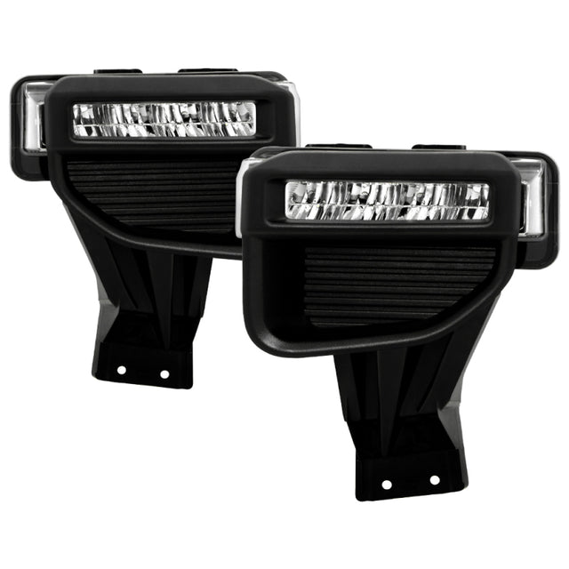 Spyder 20-22 Ford F250/F350 Super Duty OEM Full LED Fog Lights W/ Switch - Clear SPYDER Fog Lights  AXOPROS