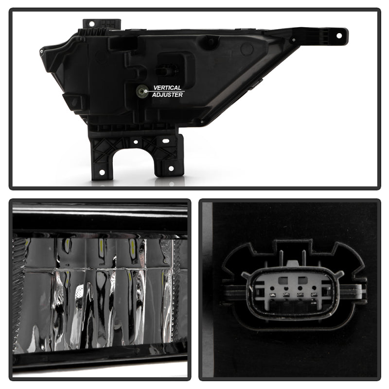 Spyder 21-23 Ford F150 OEM Style Full LED Fog Lights w/ Switch FL-FF1502021-LED-C SPYDER Fog Lights  AXOPROS