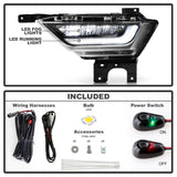 Spyder 21-23 Ford F150 OEM Style Full LED Fog Lights w/ Switch FL-FF1502021-LED-C SPYDER Fog Lights  AXOPROS