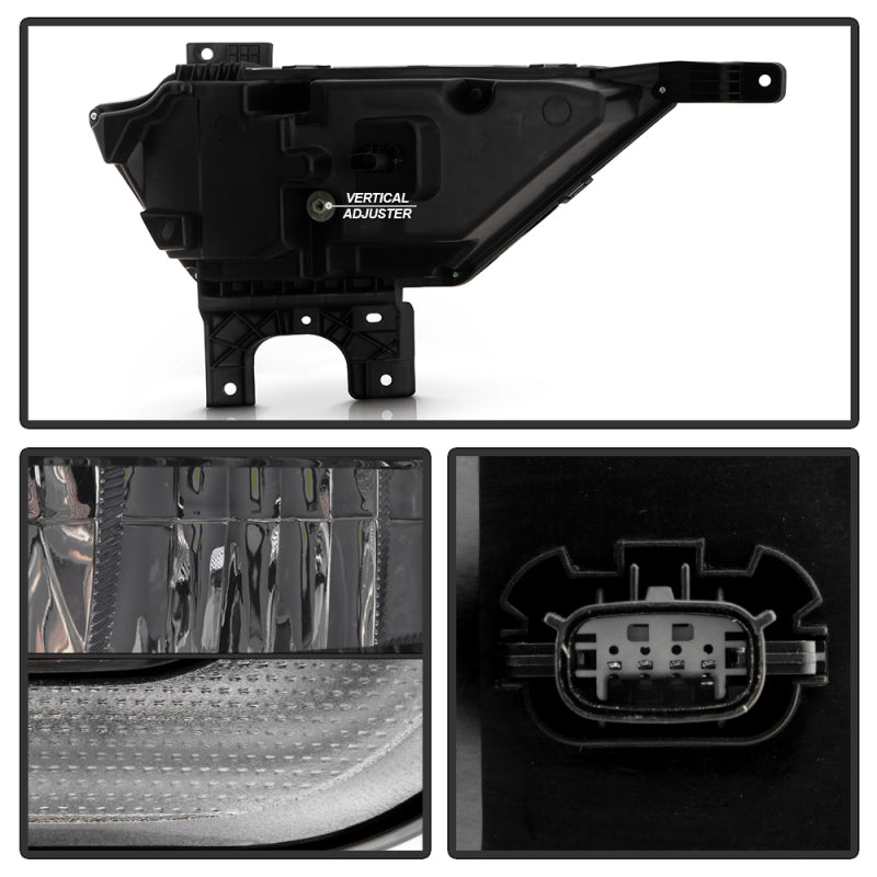 Spyder 21-23 Ford F150 w/ Turn Signal OEM Style Full LED Fog Lights w/ Switch FL-FF1502021-LED-T-C SPYDER Fog Lights  AXOPROS