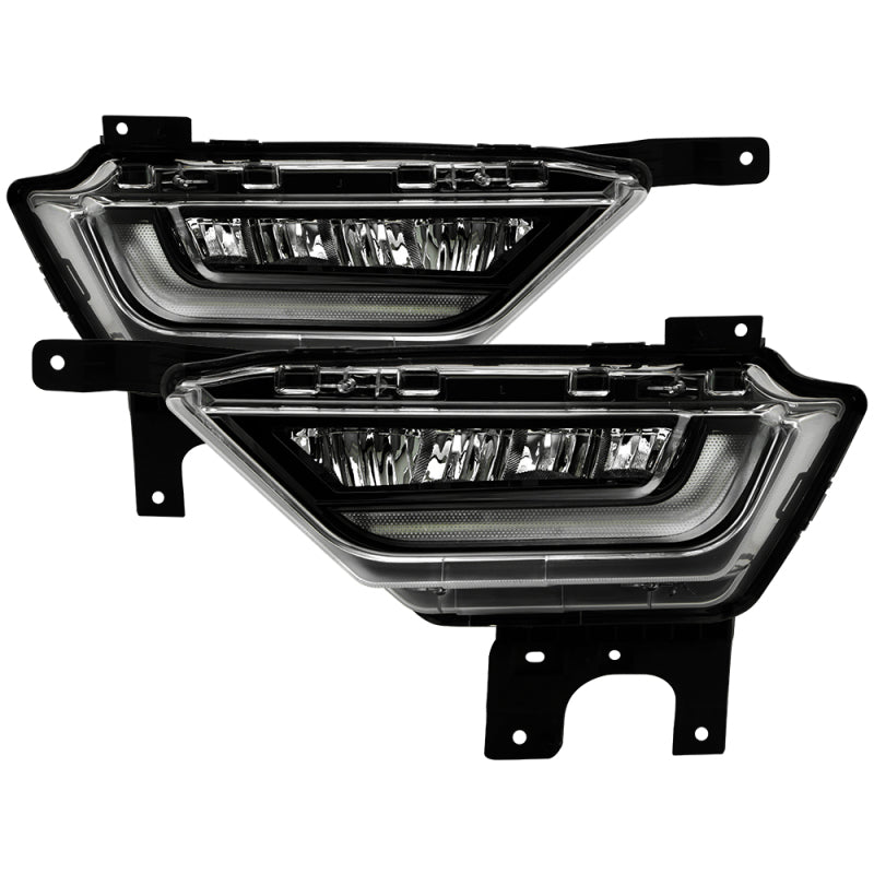 Spyder 21-23 Ford F150 w/ Turn Signal OEM Style Full LED Fog Lights w/ Switch FL-FF1502021-LED-T-C SPYDER Fog Lights  AXOPROS