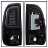 Spyder 97-03 Ford F150 Stylsd. F250 V3 Lght Bar LED Tail Lights - Blk Smk ALT-YD-FF15097V3-LBLED-BSM SPYDER Tail Lights  AXOPROS