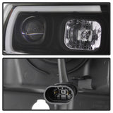 Spyder 99-04 Jeep Grand Cherokee Projector Headlights - Light Bar DRL LED - Black SPYDER Headlights  AXOPROS
