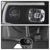 Spyder 99-04 Jeep Grand Cherokee Projector Headlights - Light Bar DRL LED - Black SPYDER Headlights  AXOPROS