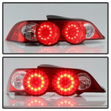 Spyder Acura RSX 02-04 LED Tail Lights Red Clear ALT-YD-ARSX02-LED-RC SPYDER Tail Lights  AXOPROS