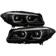Spyder BMW 5 Series F10 11-13 Xenon/HID AFS Projector Headlights - Black PRO-YD-BMWF10HIDAFS-SEQ-BK SPYDER Headlights  AXOPROS