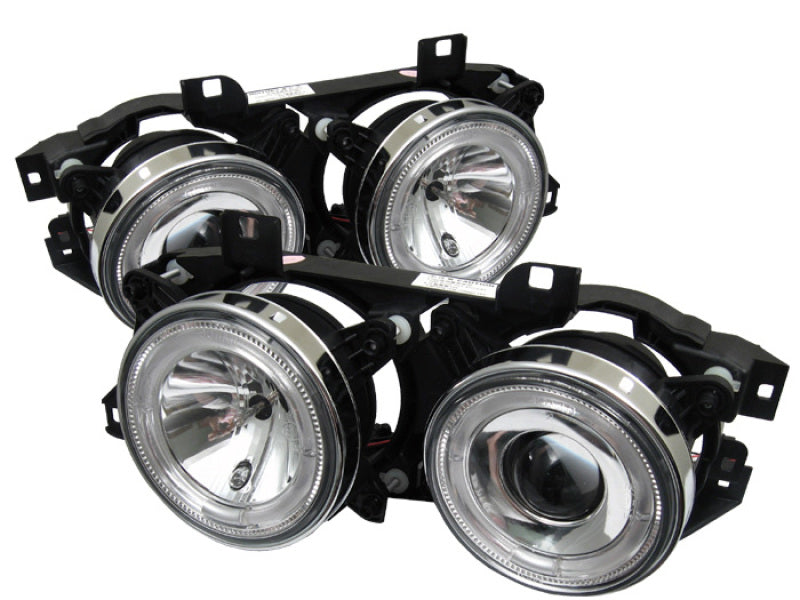 Spyder BMW E34 5-Series 89-94 Projector Headlights NO FIT 750 LED Halo Chrm PRO-YD-BMWE34-HL-C SPYDER Headlights  AXOPROS