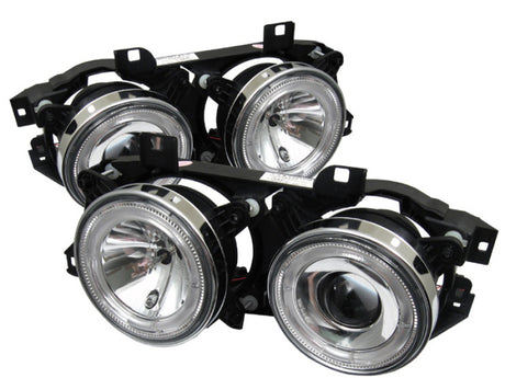 Spyder BMW E34 5-Series 89-94 Projector Headlights NO FIT 750 LED Halo Chrm PRO-YD-BMWE34-HL-C SPYDER Headlights  AXOPROS