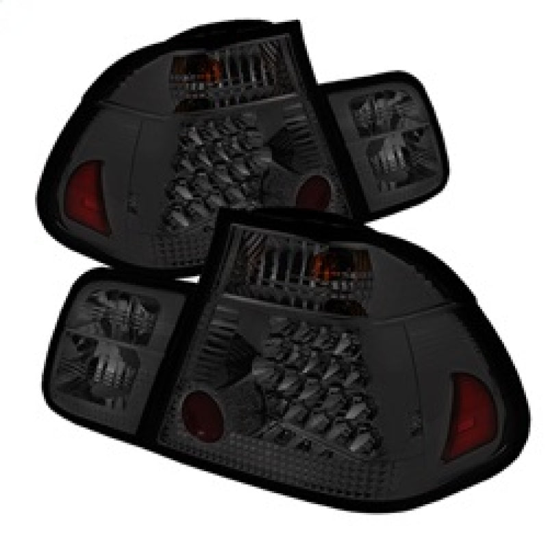 Spyder BMW E46 3-Series 02-05 4Dr Tail Lights Smke ALT-YD-BE4602-4D-LED-SM SPYDER Tail Lights  AXOPROS