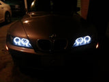 Spyder BMW Z3 96-02 Projector Headlights LED Halo Black High H1 Low H1 PRO-YD-BMWZ396-HL-BK SPYDER Headlights  AXOPROS