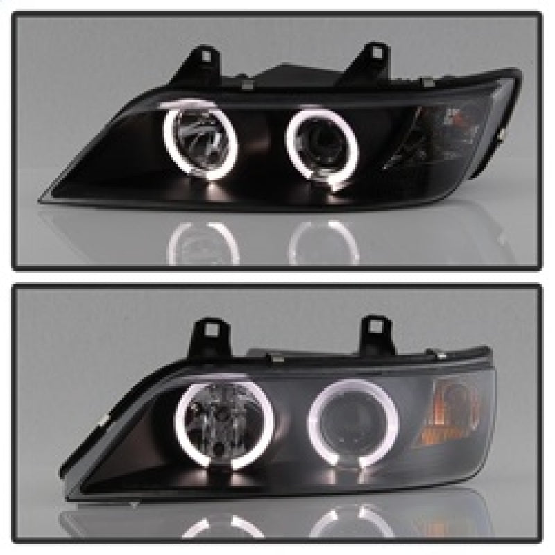 Spyder BMW Z3 96-02 Projector Headlights LED Halo Black High H1 Low H1 PRO-YD-BMWZ396-HL-BK SPYDER Headlights  AXOPROS