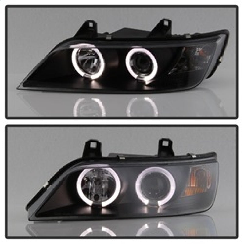 Spyder BMW Z3 96-02 Projector Headlights LED Halo Black High H1 Low H1 PRO-YD-BMWZ396-HL-BK SPYDER Headlights  AXOPROS