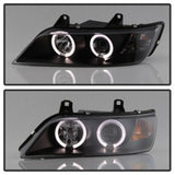 Spyder BMW Z3 96-02 Projector Headlights LED Halo Black High H1 Low H1 PRO-YD-BMWZ396-HL-BK SPYDER Headlights  AXOPROS