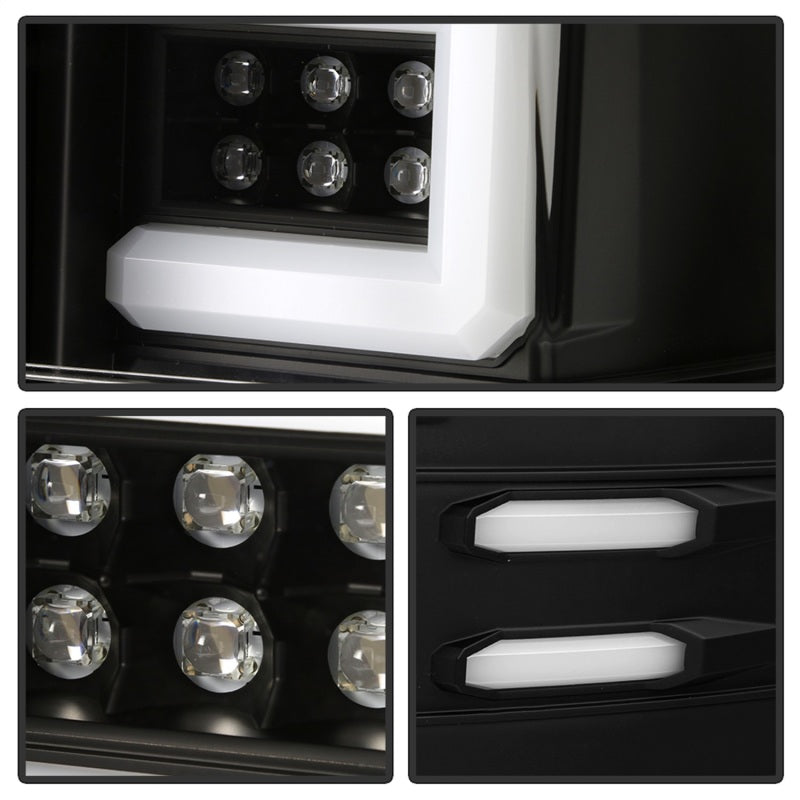 Spyder Chevy 1500 14-16 Light Bar LED Tail Lights All Blk ALT-YD-CS14-LBLED-BKV2 SPYDER Tail Lights  AXOPROS