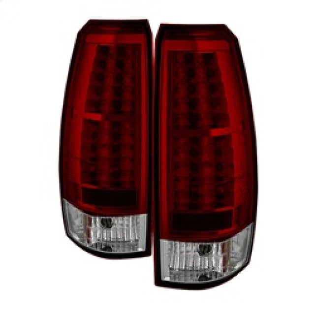 Spyder Chevy Avalanche 07-13 LED Tail Lights Red Clear ALT-YD-CAV07-LED-RC SPYDER Tail Lights  AXOPROS