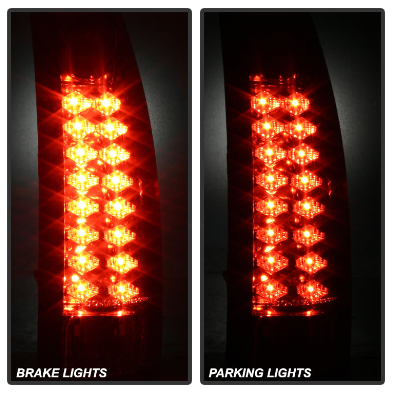 Spyder Chevy C/K Series 1500 88-98/Blazer 92-94 LED Tail Lights Red Clear ALT-YD-CCK88-LED-RC SPYDER Tail Lights  AXOPROS