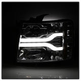 Spyder Chevy Silverado 1500 07-13 Version 3 Projector Headlights - Chrome PRO-YD-CS07V3-LBDRL-C SPYDER Headlights  AXOPROS