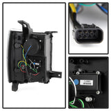 Spyder Chevy Silverado 1500 14-16 Projector Headlights Light Bar DRL Blk PRO-YD-CS14-LBDRL-BK SPYDER Headlights  AXOPROS