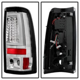 Spyder Chevy Silverado 1500/2500 03-06 Version 2 LED Tail Lights - Chrome ALT-YD-CS03V2-LED-C SPYDER Tail Lights  AXOPROS