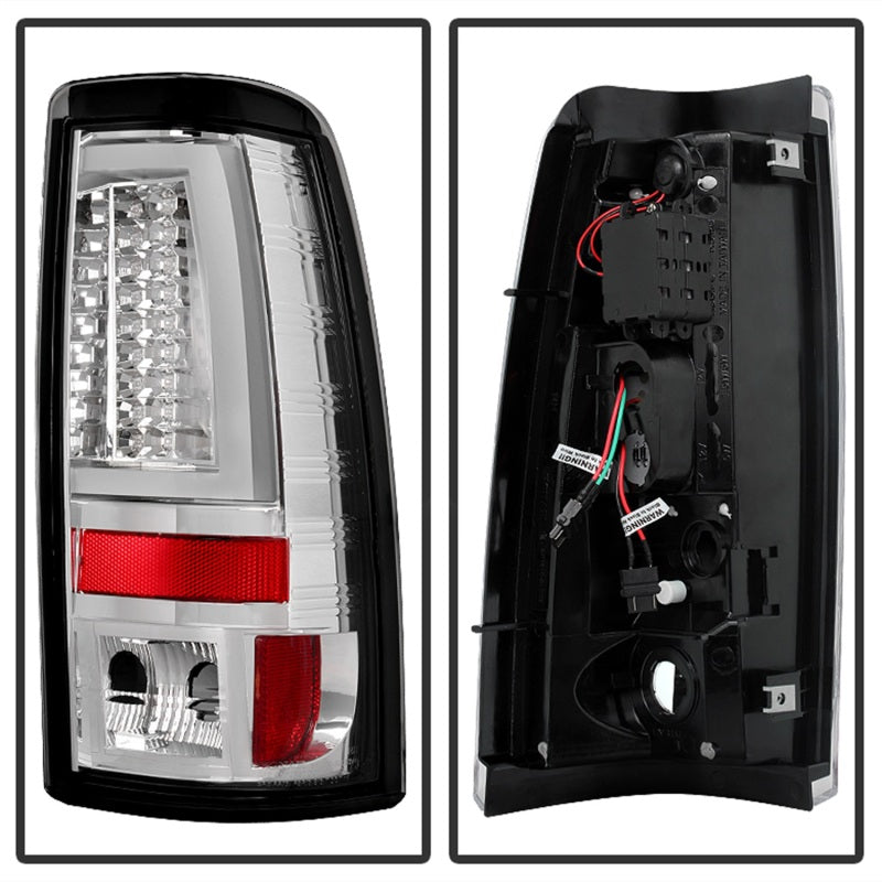 Spyder Chevy Silverado 1500/2500 03-06 Version 2 LED Tail Lights - Chrome ALT-YD-CS03V2-LED-C SPYDER Tail Lights  AXOPROS