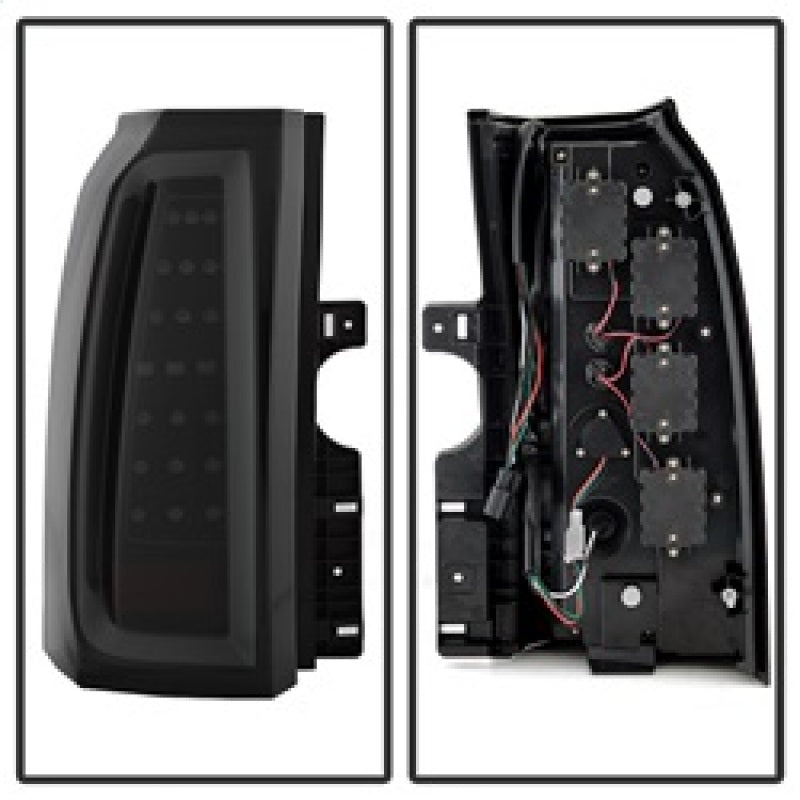Spyder Chevy Tahoe / Suburban 15-17 LED Tail Lights - Black Smoke (ALT-YD-CTA15-LED-BSM) SPYDER Tail Lights  AXOPROS
