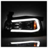 Spyder Dodge Charger 06-10 Projector Headlights - LED Light Bar - Black PRO-YD-DCH05V2-LB-BK SPYDER Headlights  AXOPROS
