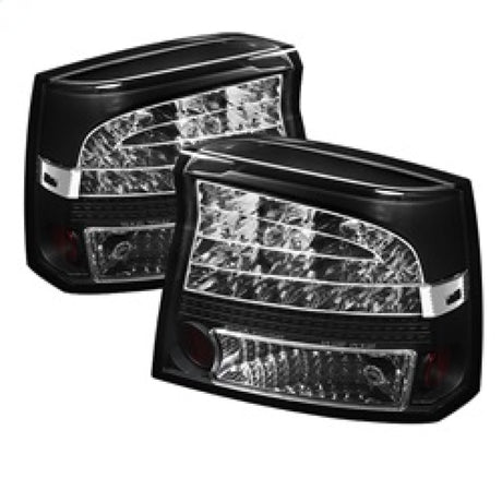 Spyder Dodge Charger 09-10 LED Tail Lights Black ALT-YD-DCH09-LED-BK SPYDER Tail Lights  AXOPROS
