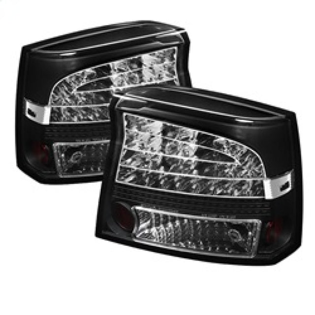 Spyder Dodge Charger 09-10 LED Tail Lights Black ALT-YD-DCH09-LED-BK SPYDER Tail Lights  AXOPROS