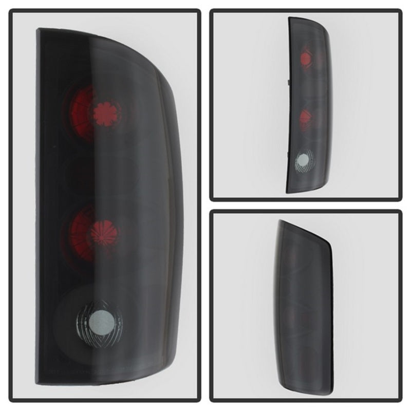 Spyder Dodge Ram 02-06 1500/Ram 2500/3500 03-06 Euro Style Tail Lights Black Smoke ALT-YD-DRAM02-BSM SPYDER Tail Lights  AXOPROS