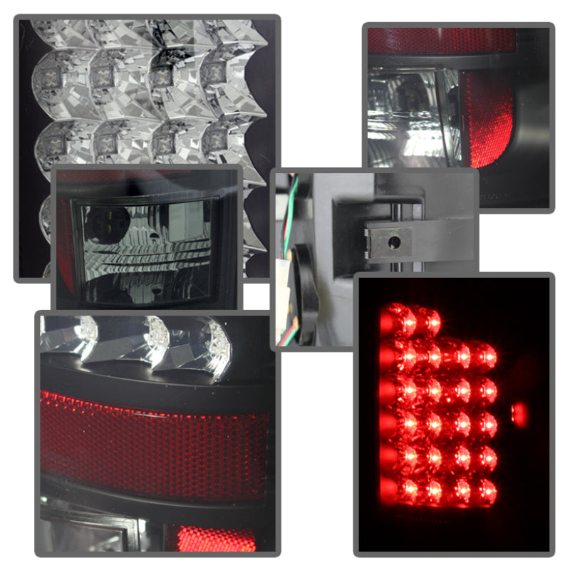 Spyder Dodge Ram 02-06 1500/Ram 2500/3500 03-06 LED Tail Light Black Smoke ALT-YD-DRAM02-LED-BSM SPYDER Tail Lights  AXOPROS