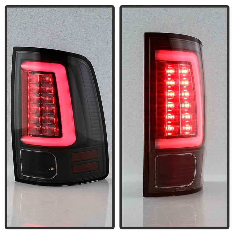 Spyder Dodge Ram 09-18 LED Tail Lights - All Black ALT-YD-DRAM09V2-LED-BKV2 (Incandescent Only) SPYDER Tail Lights  AXOPROS