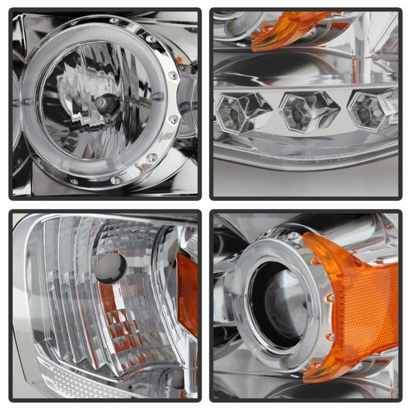 Spyder Dodge Ram 1500 02-05/Ram 2500 03-05 Projector Headlights LED Halo LED Chrm PRO-YD-DR02-HL-C SPYDER Headlights  AXOPROS