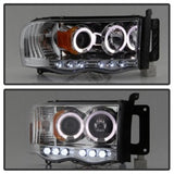 Spyder Dodge Ram 1500 02-05/Ram 2500 03-05 Projector Headlights LED Halo LED Chrm PRO-YD-DR02-HL-C SPYDER Headlights  AXOPROS